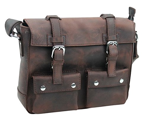 Vagabond Traveler 13.5" Cowhide Leather Messenger Shoulder Bag Lm07.Vd