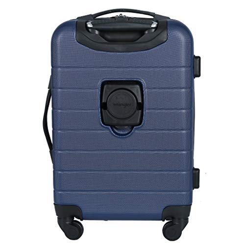 Wrangler Smart Luggage Set With Cup Holder And Usb Port in Black