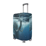 Suitcase Cover Swimming Elephant Luggage Cover Travel Case Bag Protector for Kid Girls
