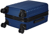 Amazonbasics Hardside Spinner Luggage - 20-Inch Carry-On/Cabin Size, Navy Blue