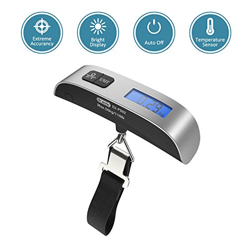 50kg/110lb Portable LCD Electronic Hanging Scale Small Luggage