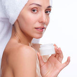 4 Pieces Round Clear Wide-mouth Leak Proof Plastic Container Jars with Lids for Travel Storage Makeup Beauty Products Face Creams Oils Salves Ointments DIY Slime Making or Others (1 oz, White)