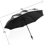 Umbrella Cassette Tape Music Travel Golf Sun Rain Windproof umbrellas with UV Protection for Kids