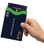 RFID Blocking Passport Sleeves, Set with Color Coding | Identity Theft Prevention RFID Blocking