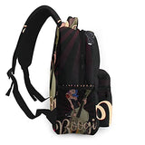 Casual Backpack,Character Rockabilly Boogie Vintage Of P,Business Daypack Schoolbag For Men Women Teen