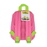 Minions 10 Toddler / Mini Backpack - Pink And Lime Green