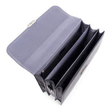 Bugatti Sartoria Medium Top Grain Leather Briefcase, Leather, Black