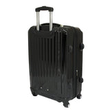 AMKA Expandable 3-Piece Hardside Spinner Luggage Set with TSA Lock-Black