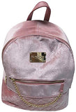 Bebe Gina Large Velvet Backpack Blush
