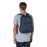 JanSport SuperBreak Backpack - School, Travel, or Work Bookbag with Water Bottle Pocket, Navy