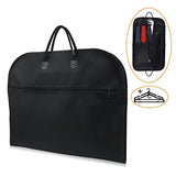 Travel Suit Bag Carrier with Extra Front Compartment and 2 Pcs Hangers - Water-resistant Business