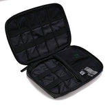 BAGSMART Electronic Organizer Small Travel Cable Organizer Bag for Hard Drives, Cables, Charger, USB, SD Card, Black
