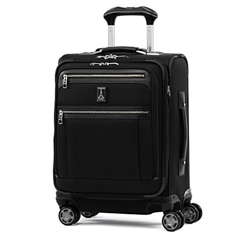 Travelpro Luggage Platinum Elite 20" Carry-On Intl Expandable Spinner W/Usb Port, Shadow Black