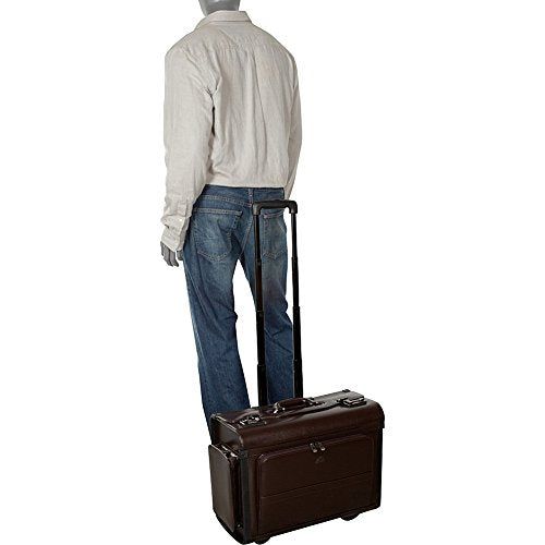 Shop Mancini Wheeled Leather Catalog Case B Luggage Factory