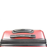 Mia Toro Italy Manta Hardside Spinner Luggage 3Pc Set, Burgundy