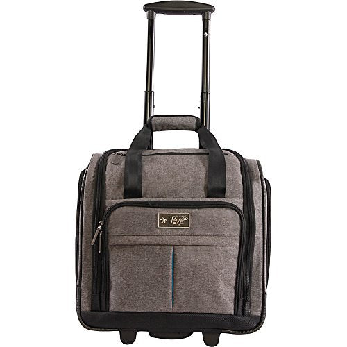 Original Penguin Men'S Ethan Wheeled Under The Seat Carry On Bag, Grey Crosshatch