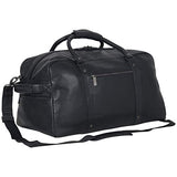 Kenneth Cole Reaction Men's 20" Leather Top Zip Travel with RFID Duffel Bag Black One Size