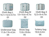 OEE 6 pcs Luggage Packing Organizers Packing Cubes Set for Travel
