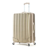 Rockland Luggage 3 Piece Metallic Upright Set, Bronze, Medium