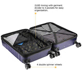 Travel Joy Luggage Set Expandable Suitcase Carry On TSA Locks Lightweight Spinner Wheels ABS+PC Premium Hardshell Luggage 20 24 28 inch 3 Piece Sets