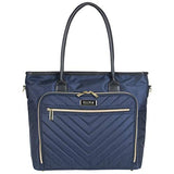 Kenneth Cole Reaction Twill with Quilted Chevron 15” Laptop Tote Navy One Size