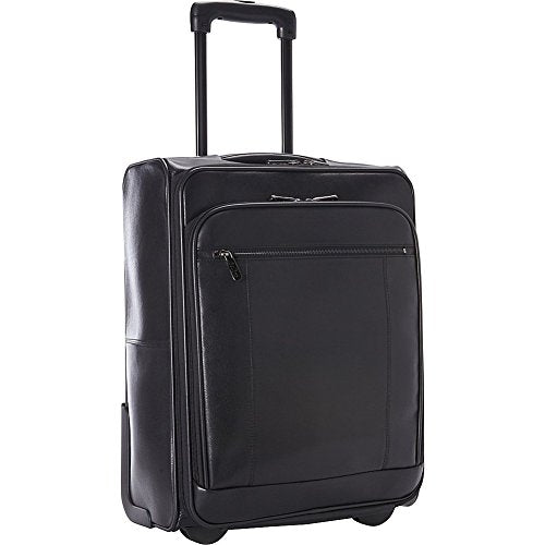 Goodhope Bags The Precision Leather 20" Computer/Tablet Carry-On, Black