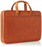 Claire Chase Small File Brief, Saddle, One Size