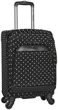Kenneth Cole Reaction Dot Matrix 20" 600d Polka Dot Polyester Expandable 4-Wheel Spinner Carry-on Luggage, Black