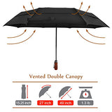 54Inch Large Umbrella Auto Open Close,Folding Golf Size And 210T Dupont Teflon Coated Vented