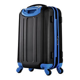 Olympia Apache Ii 21" Carry-On Spinner, Black+Blue