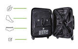 Genius Pack 21" Aerial Hardside Carry On Luggage Spinner - Smart, Organized, Lightweight Suitcase