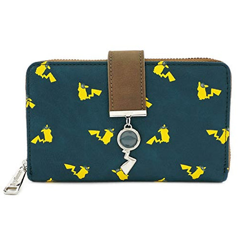Loungefly x Pokemon Detective Pikachu Allover-Print Wallet (Multicolored, One Size)