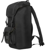 Bagail Casual Large Vintage Canvas Travel Backpacks Laptop College School Bags (Black)