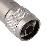 Homeswitch 5Pieces N Male Plug Clamp for RG8 RG213 RG214 Cable Connector Silver