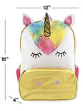 Unicorn Girls 16 inch Fantasy School Backpack (One Size, Pink/White)