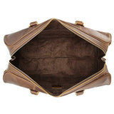 Polare 23" Classic Full Grain Leather Weekender Travel Overnight Luggage Duffel Bag