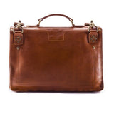 Will Leather Jacques Leather Portfolio Briefcase - Cognac Brown
