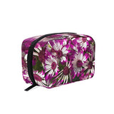 Toiletry Bag Beautiful Purple Flowers Womens Beauty Makeup Case Brush Cosmetic Organizer