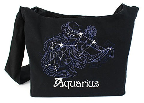 Dancing Participle Aquarius Embroidered Sling Bag