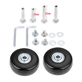 F-ber Luggage Suitcase Wheels Replacement Kit 50mm x 18mm with ABEC 608zz Inline Outdoor Skate Replacement Wheels, One Set of (2) Wheels (OD:50 W:18 ID:6 Axles:35)