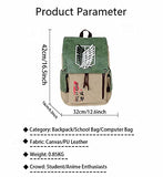 Attack on Titan Backpack Anime Laptop Backpack Travel Bookbag Casual Fashion Students Bookbags for Anime Fans
