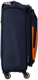 Nautica Gennaker 20 Inch Expandable Luggage Spinner, Navy/Orange