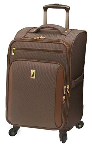 London Fog Kensington 21 Inch Expandable Spinner Carry-on, Bronze