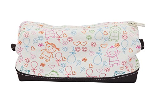 Vietsbay'S Women Lovely Kidsprint Canvas Toiletry Bag Makeup Cosmetic Pouch