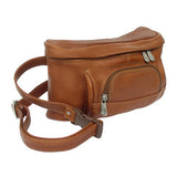 Piel Leather Carry-All Waist Bag, Saddle, One Size