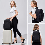 Nylon Casual Travel Daypack Backpack With 15.6 Inch Laptop Compartment, With Trolley Strap, Large