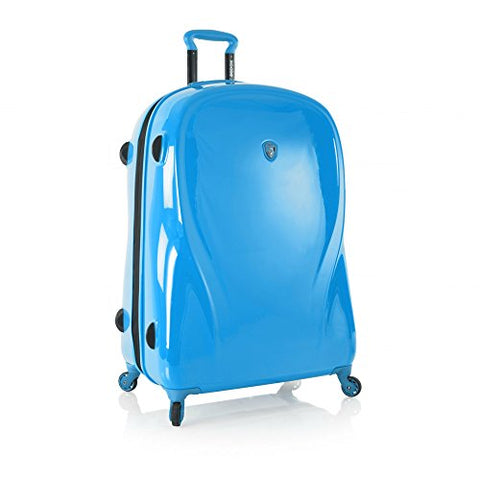 Heys Xcase 2G Azure Blue 30" Spinner Luggage, 100% Polycarbonate