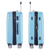 Fochier 3 Piece Expandable Spinner Luggage Set Lightweight Suitcase