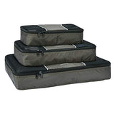 Samsonite 3 Piece Packing Cube Set Travel Tote Charcoal One Size