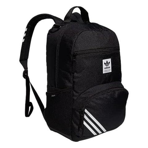 adidas Originals National 2.0 Backpack, Black/White, One Size